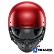 Casco Jet Shark S-DRAK Glitter - Rosso Glitter