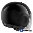 Casco Jet Shark NANO CRYSTAL Dual Black - Nero