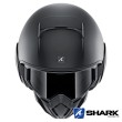 Casco Jet Shark STREET-DRAK Blank Mat - Nero