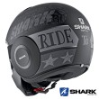 Casco Jet Shark STREET-DRAK Tribute RM Mat - Nero Antracite