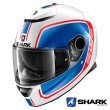 Casco Integrale Shark SPARTAN Priona - Bianco Blu Rosso