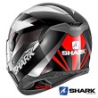 Casco Integrale Shark D-SKWAL Mercurium - Nero Bianco Rosso