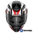 Casco Integrale Shark D-SKWAL Mercurium - Nero Bianco Rosso