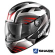 Casco Integrale Shark D-SKWAL Mercurium - Nero Bianco Rosso