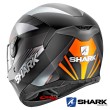 Casco Integrale Shark D-SKWAL Mercurium Mat - Nero Antracite Arancione