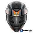 Casco Integrale Shark D-SKWAL Mercurium Mat - Nero Antracite Arancione