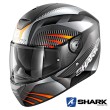 Casco Integrale Shark D-SKWAL Mercurium Mat - Nero Antracite Arancione