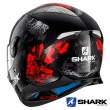 Casco Integrale Shark SKWAL 2 Nuk'Hem - Nero Antracite Rosso