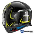 Casco Integrale Shark SKWAL 2 Flynn - Nero Giallo Antracite