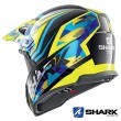 Casco Cross Shark VARIAL Replica Tixier - Nero Blu Giallo