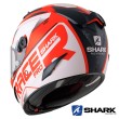 Casco Integrale Shark RACE-R PRO Sauer Mat - Rosso Nero Bianco
