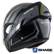 Casco Apribile Shark EVOLINE SERIES 3 Hyrium - Antracite Nero Giallo