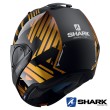 Casco Apribile Shark EVO-ONE 2 Lithion Dual - Nero Cromo Oro