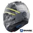 Casco Apribile Shark EVO-ONE 2 Skuld Mat - Antracite Giallo Nero