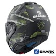 Casco Apribile Shark EVO-ONE 2 Skuld Mat - Nero Verde Antracite