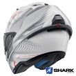 Casco Apribile Shark EVO-ONE 2 Keenser - Bianco Argento Rosso