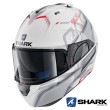 Casco Apribile Shark EVO-ONE 2 Keenser - Bianco Argento Rosso
