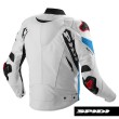 Giacca in Pelle Spidi WARRIOR 2 - Rosso Azzurro