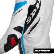 Giacca in Pelle Spidi WARRIOR 2 - Rosso Azzurro