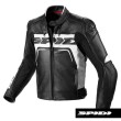 Giacca in Pelle Spidi CARBO RIDER CE - Nero Bianco