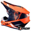 Casco Motocross Thor SECTOR SPLIT - Arancione Blu Navy