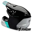 Casco Motocross Bambino Thor Youth SECTOR BOMBER - Nero Verde Menta