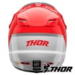 Casco Motocross Bambino Thor Youth SECTOR BOMBER - Rosso Carbone