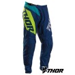 Pantaloni Cross Thor SECTOR BLADE - Blu Navy Giallo Acido