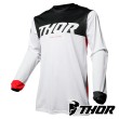 Maglia Cross Thor PULSE AIR FACTOR - Bianco Rosso
