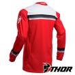 Maglia Cross Thor PULSE PINNER - Rosso Bianco