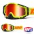 100% Maschera THE RACECRAFT Neon Attack - Lente Rosso Specchio