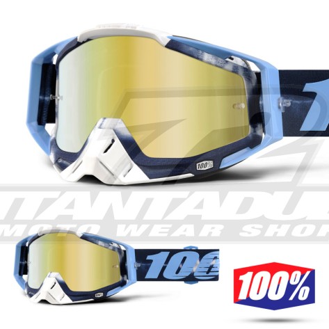 100% Maschera THE RACECRAFT Derestricted - Lente Rosso Specchio