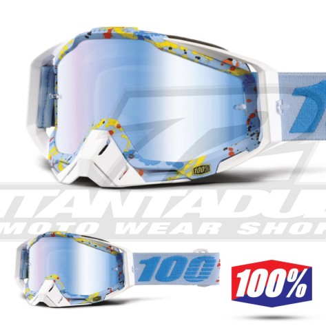 100% Maschera THE RACECRAFT Derestricted - Lente Rosso Specchio