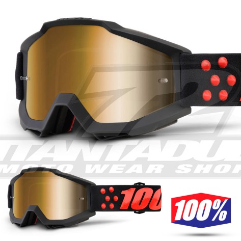 100% Maschera THE ACCURI Acidulous Cyan - Lente Blu Specchio
