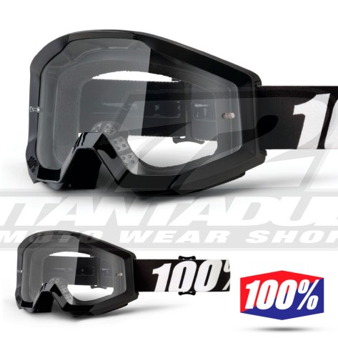 100% Maschera THE STRATA Orange - Lente Trasparente