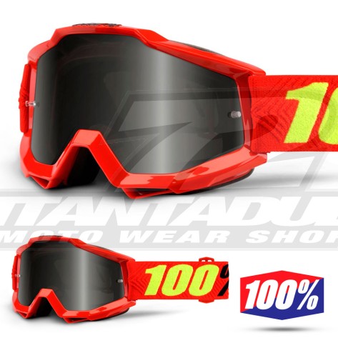 100% Maschera THE ACCURI SAND Reflex Blue - Lente Fumé Scuro