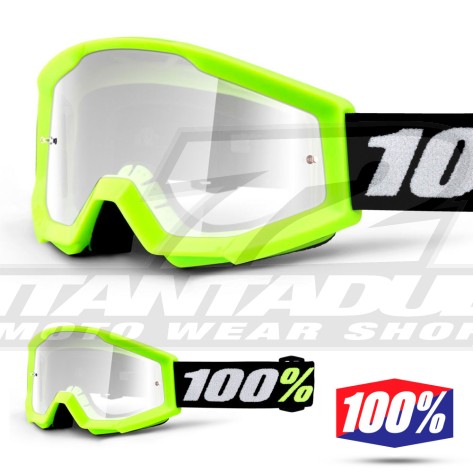100% Maschera THE STRATA JUNIOR Orange - Lente Trasparente