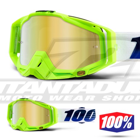 100% Maschera THE RACECRAFT Derestricted - Lente Rosso Specchio