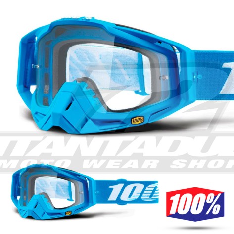 100% Maschera THE RACECRAFT Derestricted - Lente Trasparente