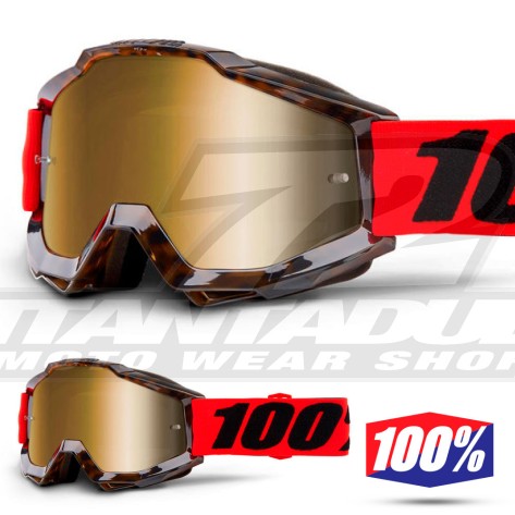 100% Maschera THE ACCURI Acidulous Cyan - Lente Blu Specchio