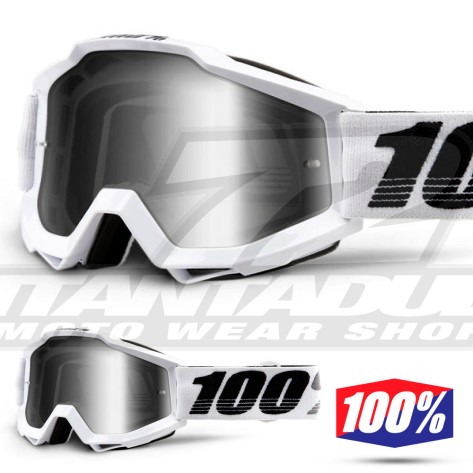 100% Maschera THE ACCURI Acidulous Cyan - Lente Blu Specchio