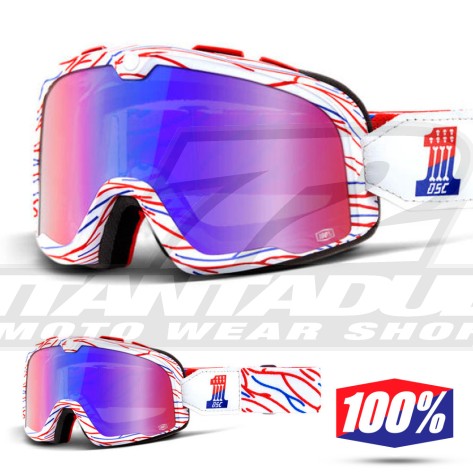100% Maschera THE BARSTOW Snake River - Lente Fumé