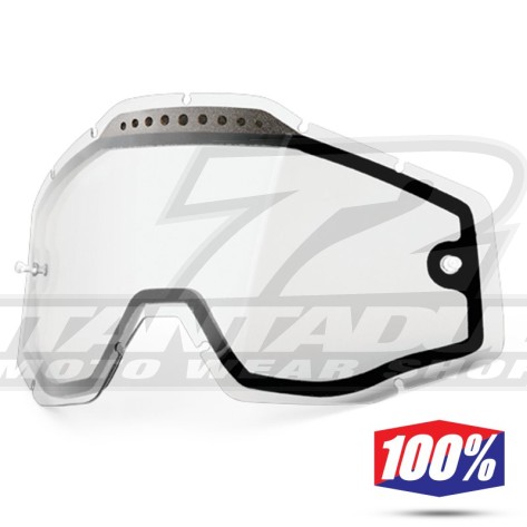 100% Lente Maschere - Doppia Trasparente