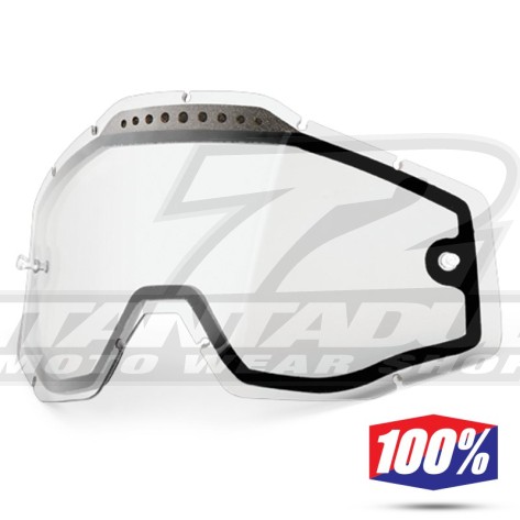 100% Lente Maschere - Doppia Ventilata Trasparente