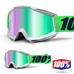 100% Maschera THE ACCURI Acidulous Cyan - Lente Blu Specchio
