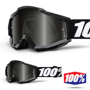 100% Maschera THE ACCURI SAND Black Tornado - Lente Fumé Scuro