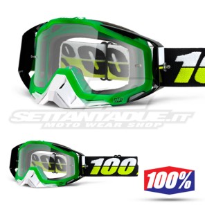 100% Maschera THE RACECRAFT Simbad - Lente Trasparente