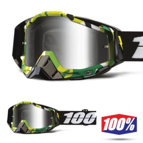 100% Maschera THE RACECRAFT Derestricted - Lente Rosso Specchio