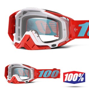 100% Maschera THE RACECRAFT Derestricted - Lente Trasparente