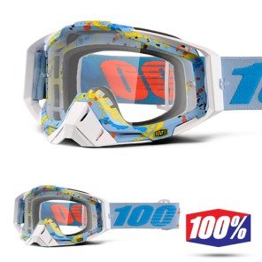 100% Maschera THE RACECRAFT Derestricted - Lente Trasparente